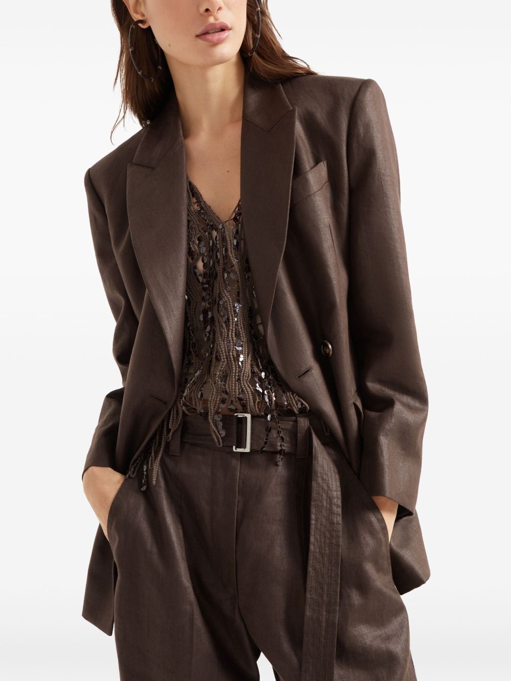 【送料&関税込】Brunello Cucinelli Giacca Giacca Brunello Cucinelli marrone